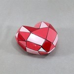 Geo Heart Box - 4-3/4" x 4-3/4" x 2-1/4"