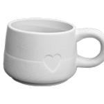 Modern Heart Mug - 3 ½" Dia x 2 ⅞" H (16 oz.)