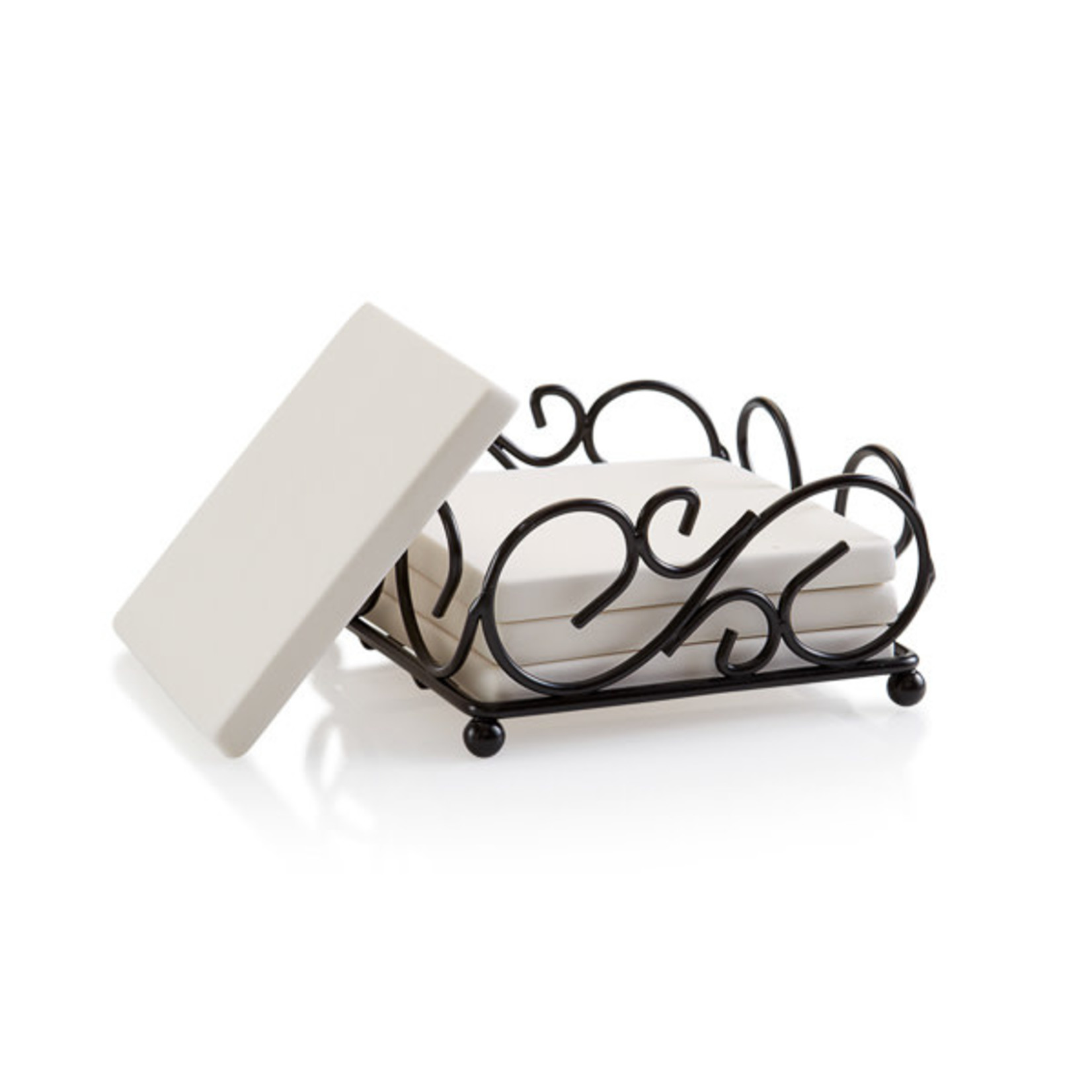 Square Coaster Set (with holder)