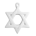 Star of David Ornament -  2 ½" W x 3" H