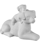 Mama & Baby Pup - 6 ⅛" L x 4 ⅜" H x 3" W