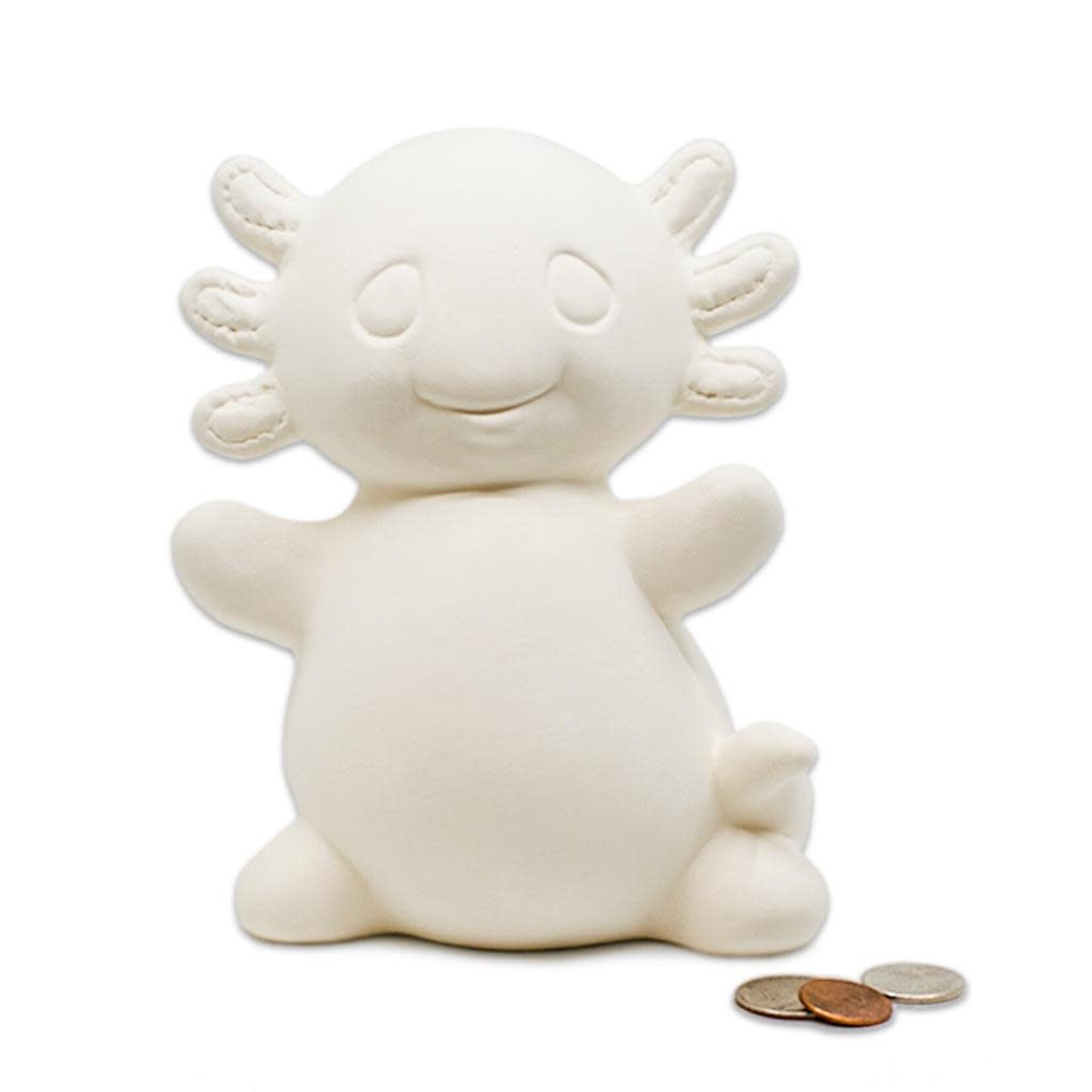 Axolotl Bank - 6.75"H x 5.25"W