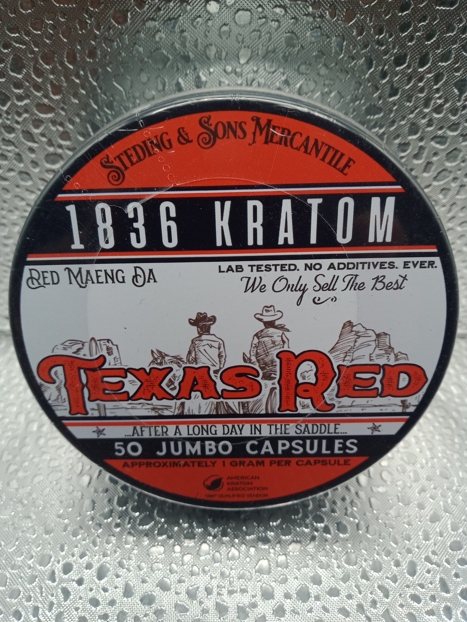 Sterling & Sons Mercantile 1836 Kratom Capsules - Texas Red