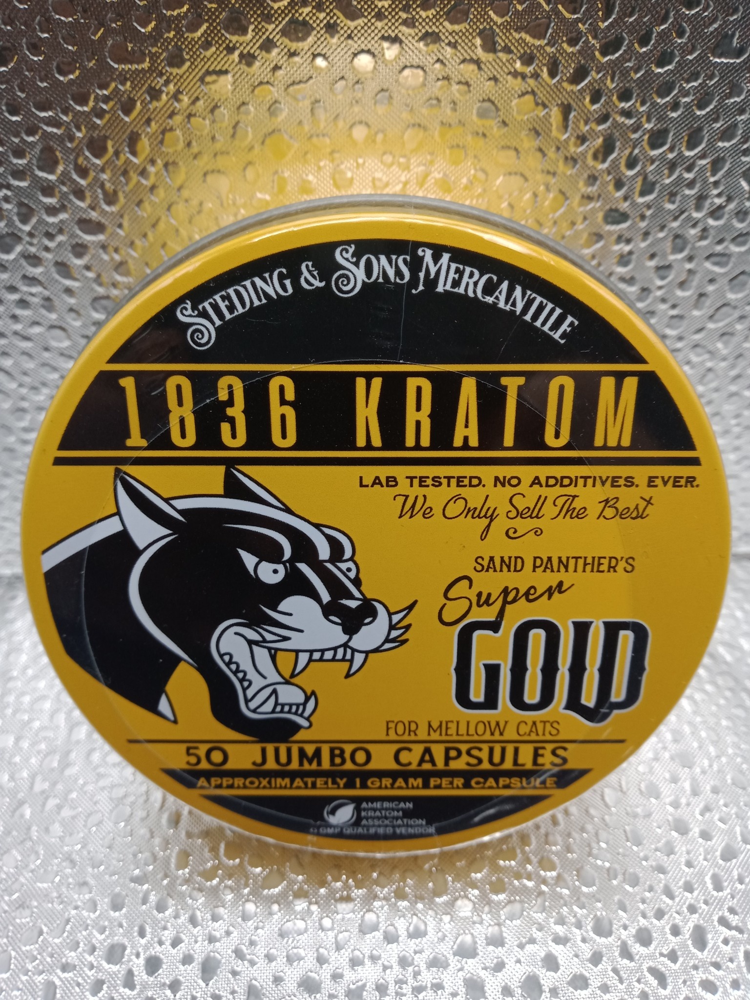 Sterling & Sons Mercantile 1836 Kratom Capsules - Sand Panther's Gold