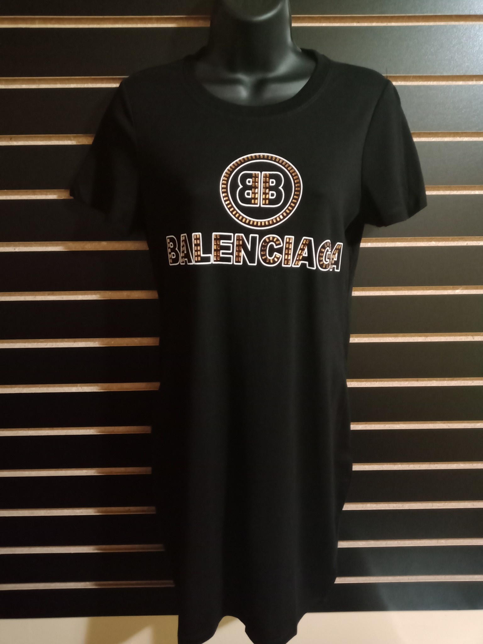 Balenciaga T-shirt Dress - Black