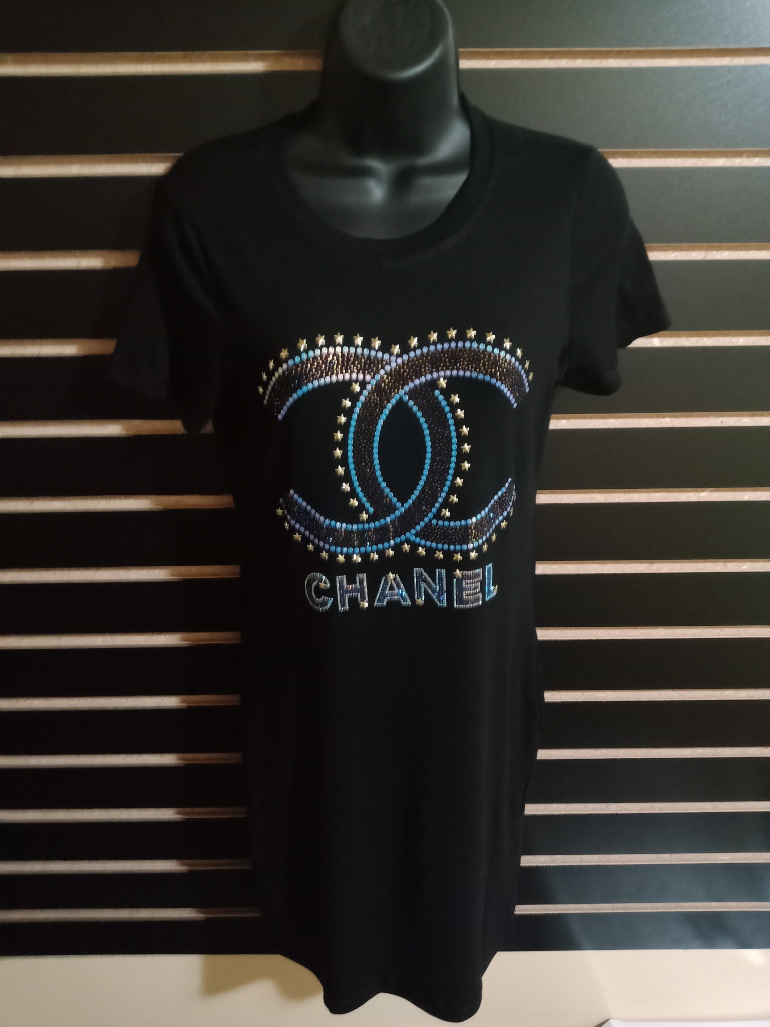 Chanel T-shirt Dress- Black