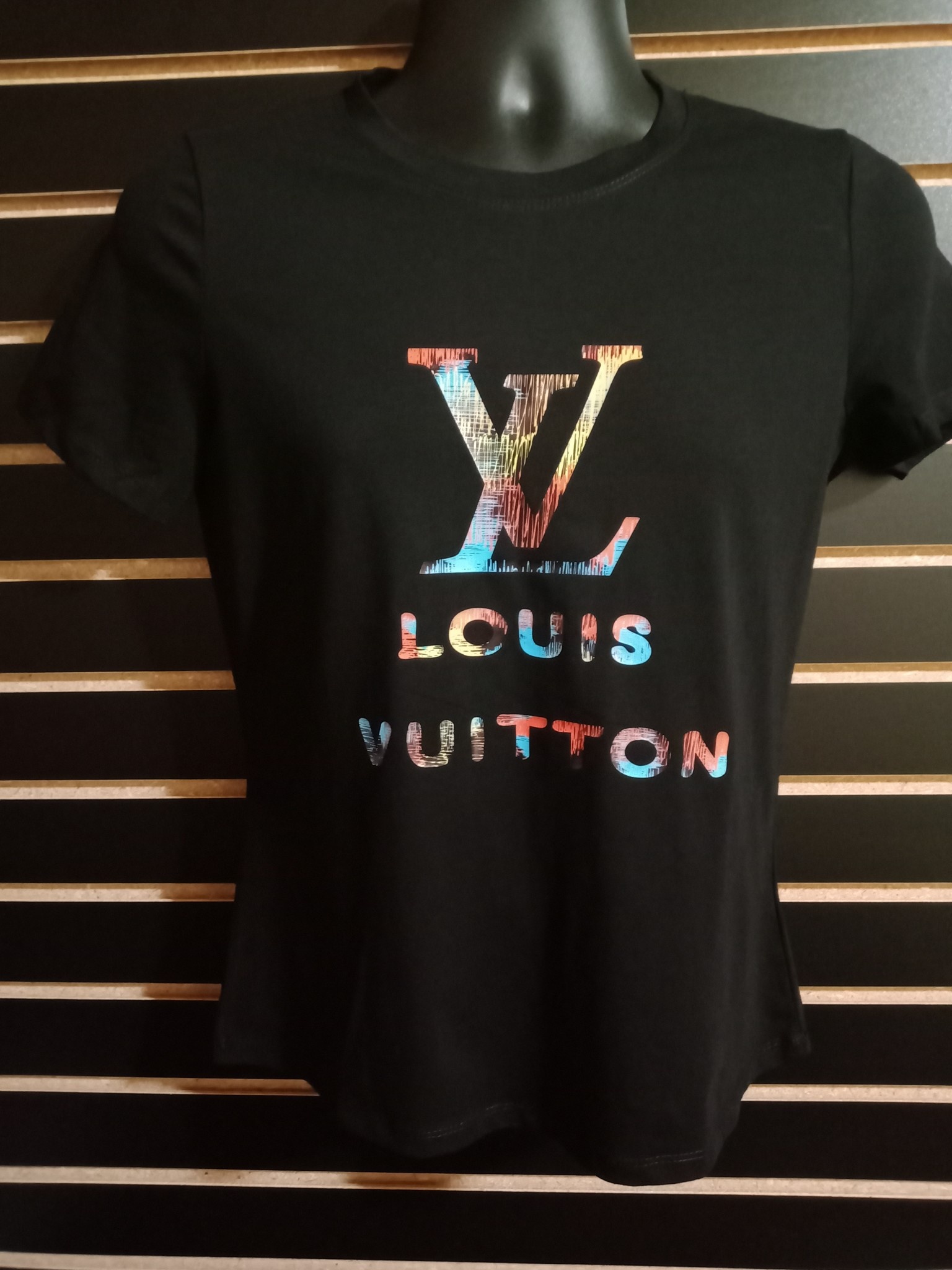 Colorful Louis Vuitton T-shirt - Small - Black