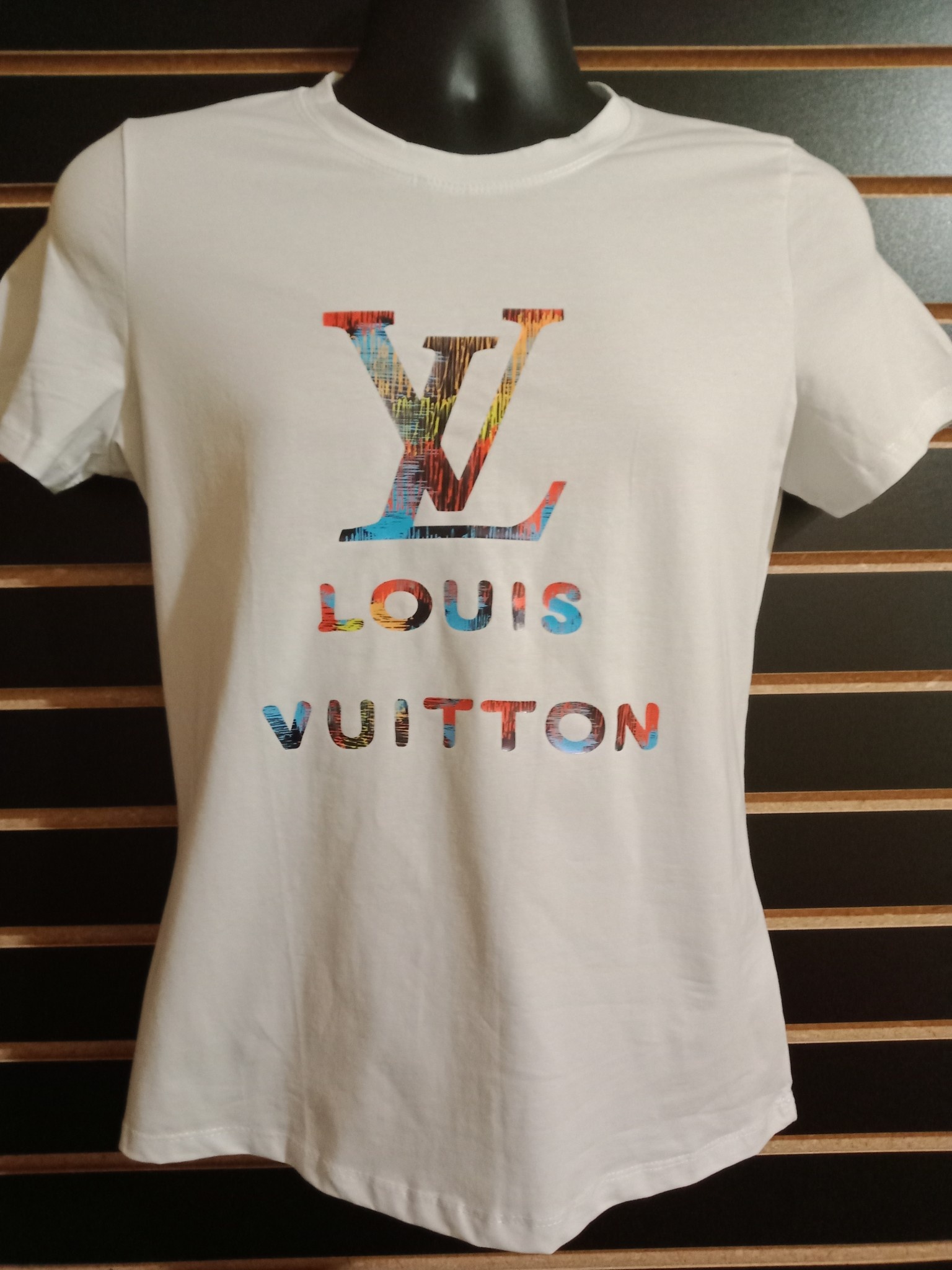 Colorful Louis Vuitton T-shirt- White
