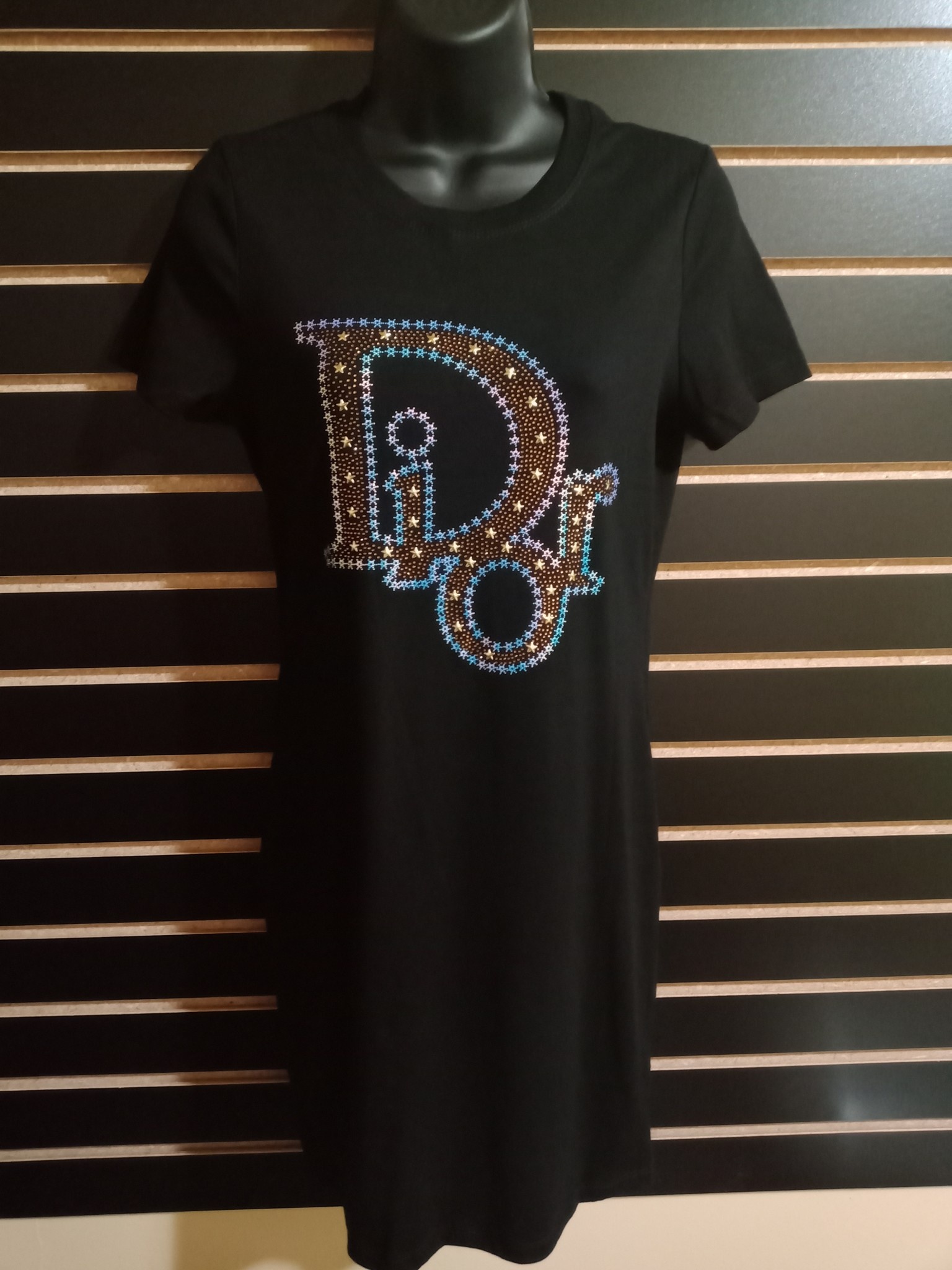 Dior T-shirt Dress- Black