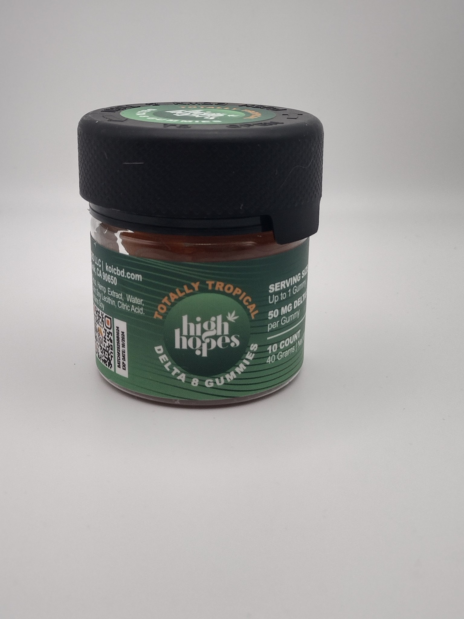 High Hopes D8 500mg Gummies- Totally Tropical High Hopes D8 500mg Gummies- Totally Tropical