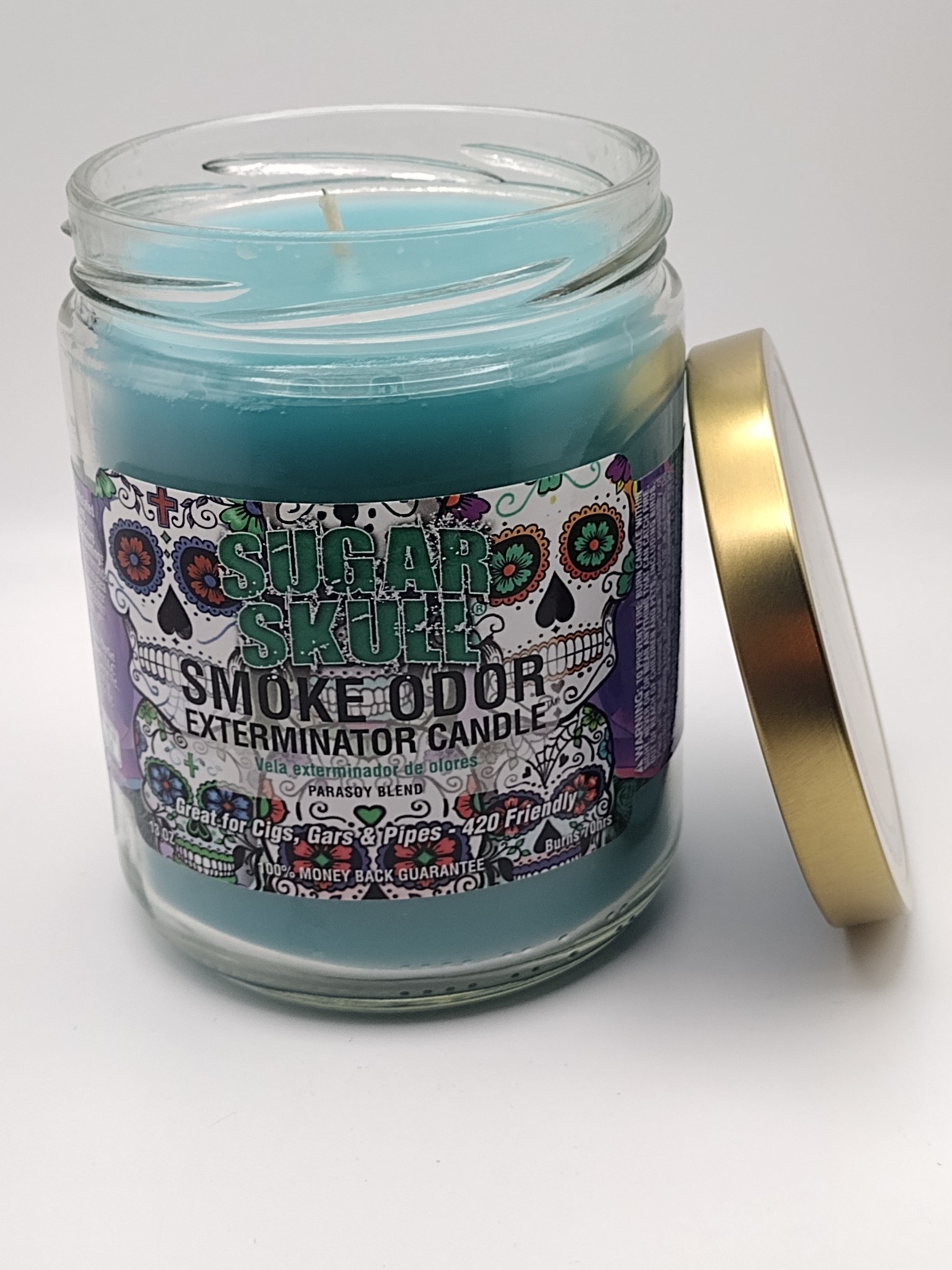 Smoke Odor Smoke Odor Exterminator Candle 13 oz. Jar - Sugar Skull Smoke Odor Smoke Odor Exterminator Candle 13 oz. Jar - Sugar Skull