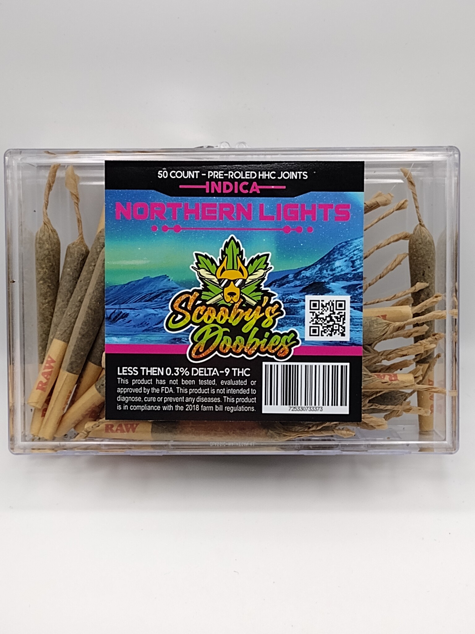 Scooby's Doobies Scooby's Doobies HHC Pre-roll - Northern Lights (Indica) Scooby's Doobies Scooby's Doobies HHC Pre-roll - Northern Lights (Indica)