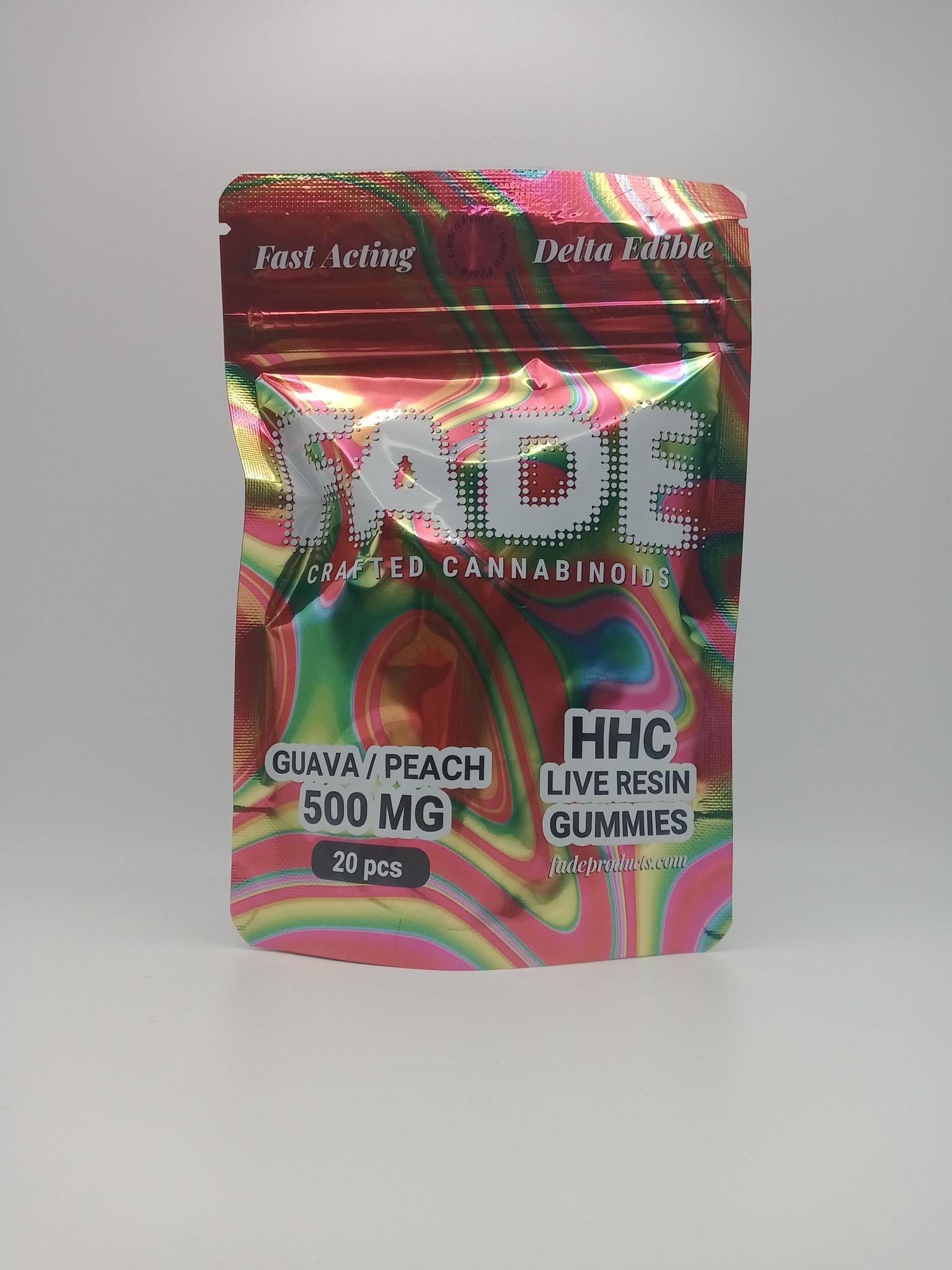 Fade Fade HHC 500mg Gummies - Guava Peach Fade Fade HHC 500mg Gummies - Guava Peach
