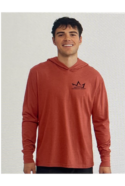 Hooded Long Sleeve Shirt - Terracotta