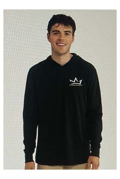 Hooded Long Sleeve Shirt - Black