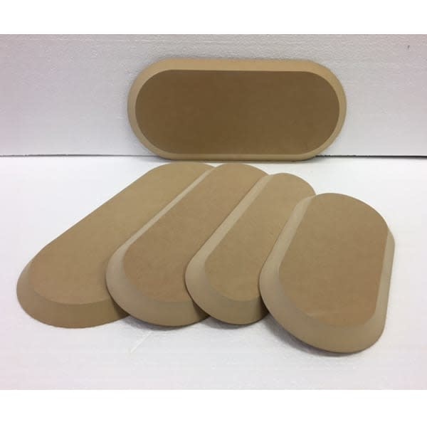 GR Pottery Forms Rounded Rectangle GR Form - 6 x 12"