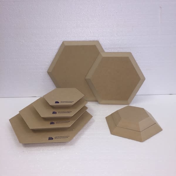 GR Pottery Forms Hexagon GR Form - 6.5"