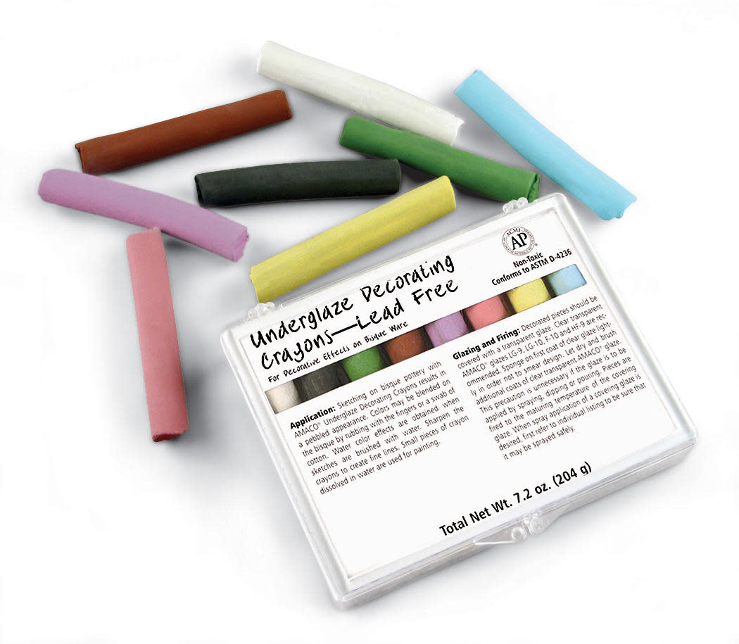 Amaco Underglaze Chalk Crayon (208) Set of 8