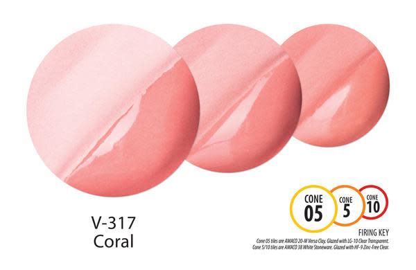 Amaco V-317 Coral Velvet Underglaze