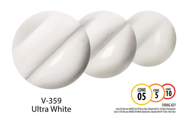 Amaco V-359 Ultra White Velvet Underglaze 2oz
