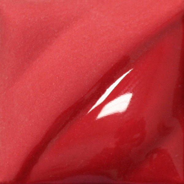 Amaco V-387 Bright Red Velvet Underglaze