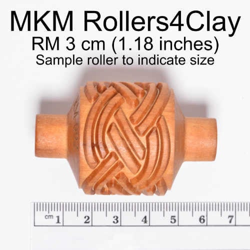 MKM Medium Handle Roller (MKM RM-027) Gingko Leaves