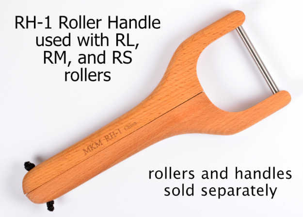 MKM Small Handle Roller (MKM RS-016) Basket Weave
