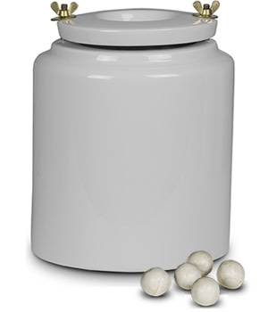 Shimpo Shimpo Ball Mill Jar - 3 Litre (with pebbles)