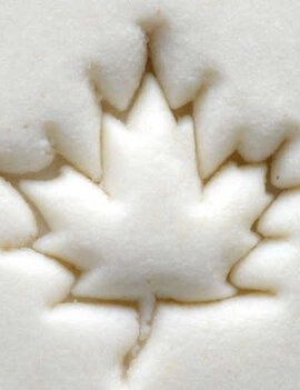 MKM Small Round Stamp (MKM SCS-054) Maple Leaf Outline