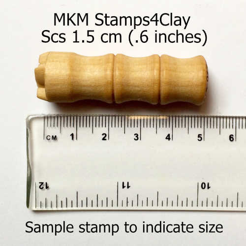 MKM Small Round Stamp (MKM SCS-054) Maple Leaf Outline