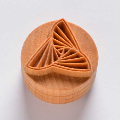 MKM Large Round Stamp (MKM SCL-063) Origami