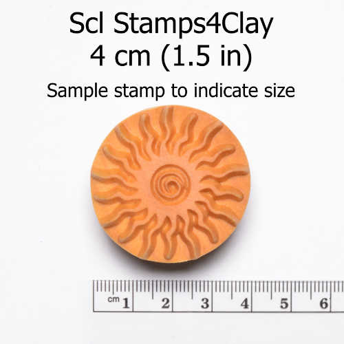 MKM Large Round Stamp (MKM SCL-044) Rose Window