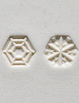 MKM Small Hexagon Stamp (MKM SHS-002) Snowflake