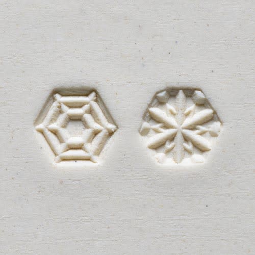 MKM Small Hexagon Stamp (MKM SHS-002) Snowflake