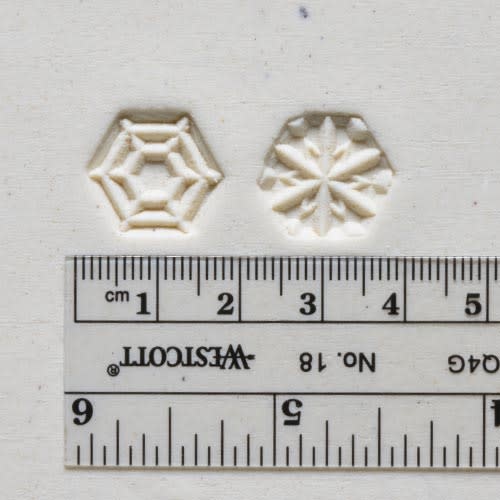 MKM Small Hexagon Stamp (MKM SHS-002) Snowflake