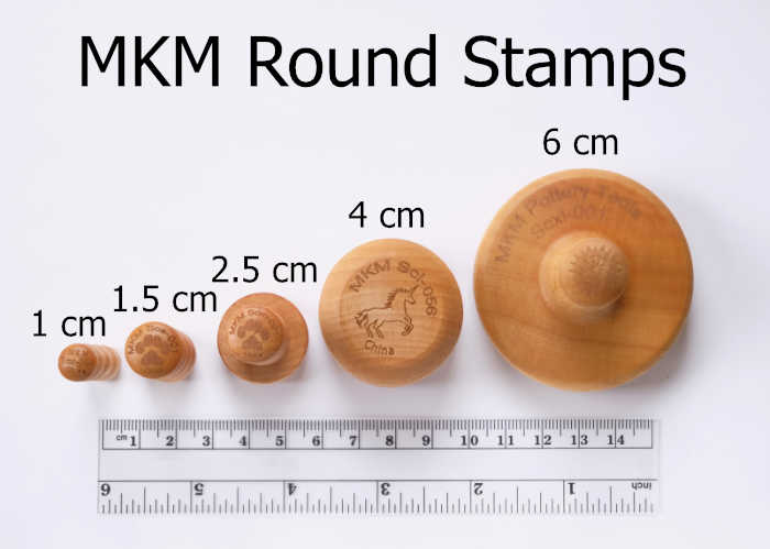 MKM Small Round Stamp (MKM SCS-184) Hibiscus Flower Outline