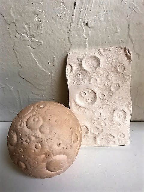 Clay Planet Craters Texture Sphere (Medium)