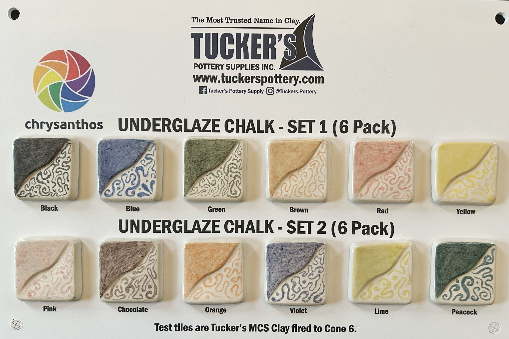 Chrysanthos Chrysanthos Underglaze Chalk (6 Pack) - 1