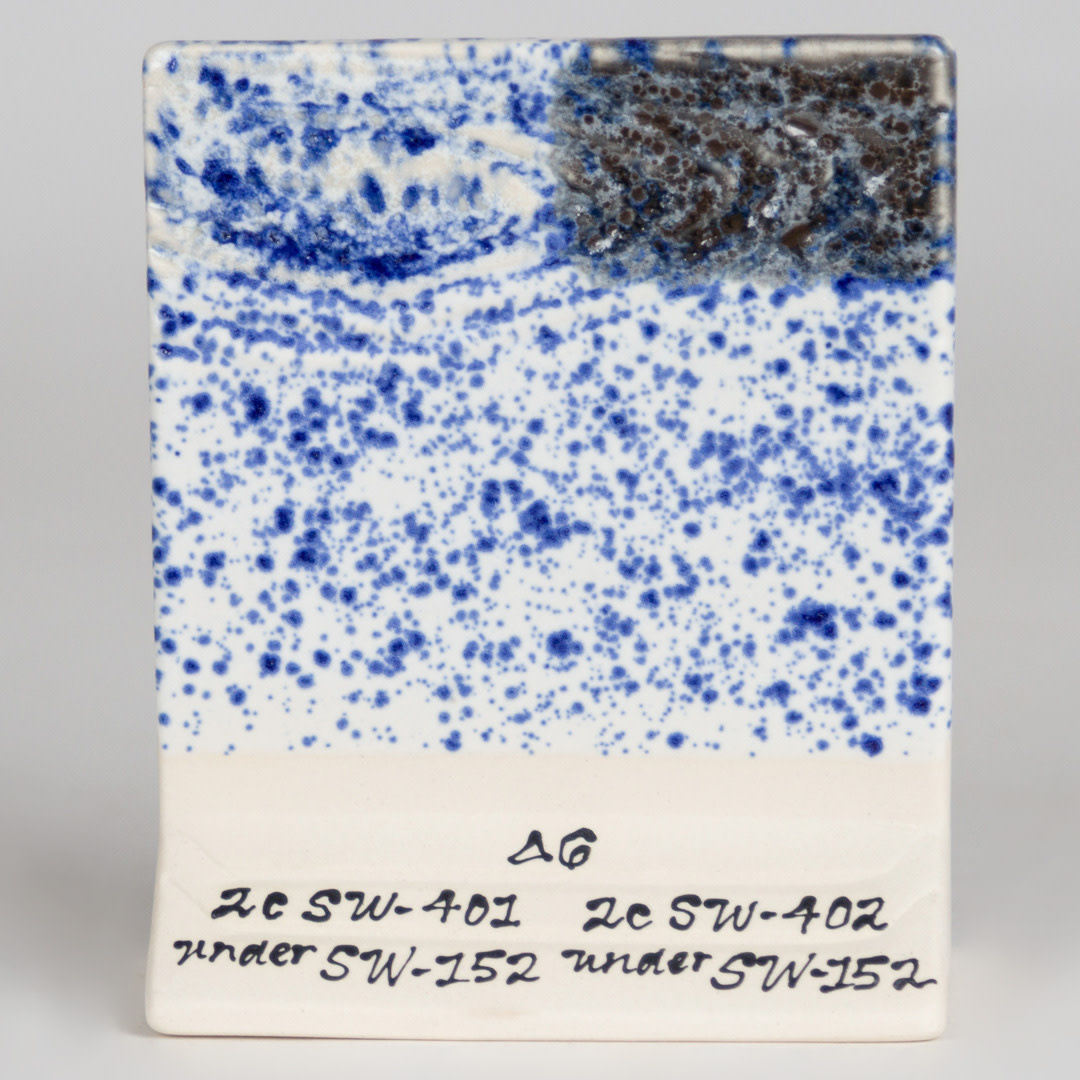 Mayco SW-152 Blue Splatterware Stoneware Pint