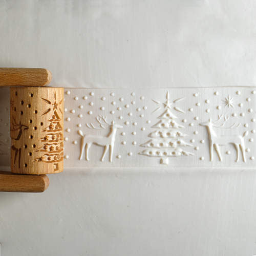 MKM Large Handle Roller (MKM RL-045) Reindeer Christmas