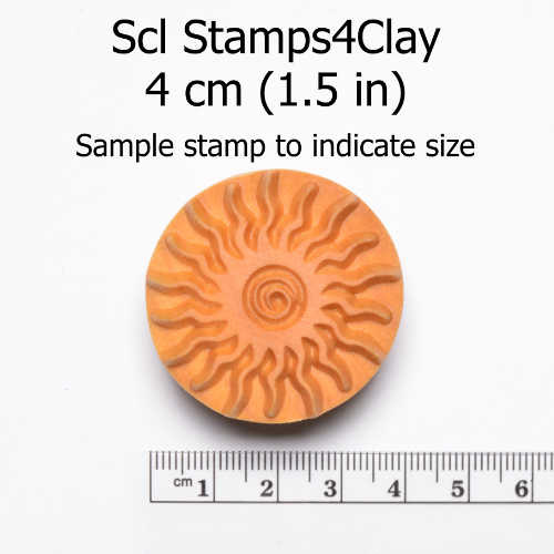 MKM Large Round Stamp (MKM SCL-151) Cluster of Mushrooms
