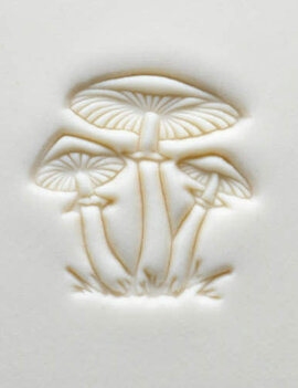 MKM Large Round Stamp (MKM SCL-151) Cluster of Mushrooms