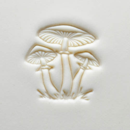 MKM Large Round Stamp (MKM SCL-151) Cluster of Mushrooms