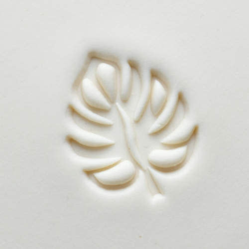 MKM Large Round Stamp (MKM SCL-144) Monstera Leaf