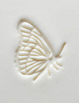 MKM Large Round Stamp (MKM SCL-146) Resting Butterfly