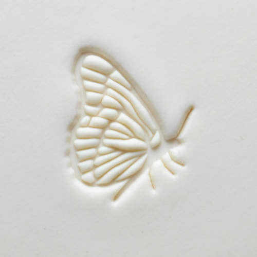 MKM Large Round Stamp (MKM SCL-146) Resting Butterfly