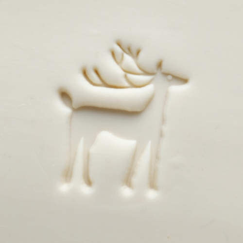 MKM Large Round Stamp (MKM SCL-154) Reindeer