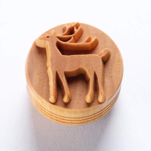 MKM Large Round Stamp (MKM SCL-154) Reindeer