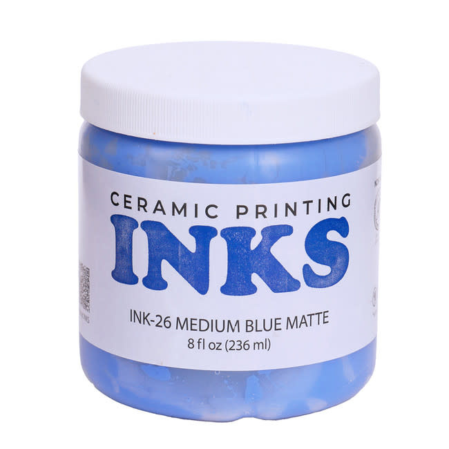 Amaco INK-26 Medium Blue 8oz Matte