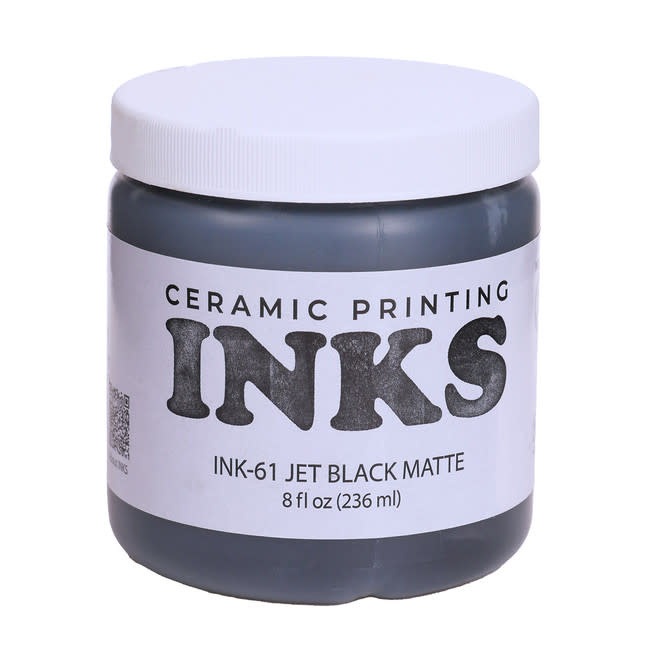 Amaco INK-61 Jet Black 8 oz Matte